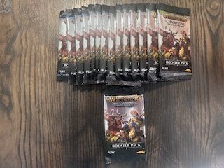 Warhammer Gift of Sigmar Champions TCG booster packs and cards