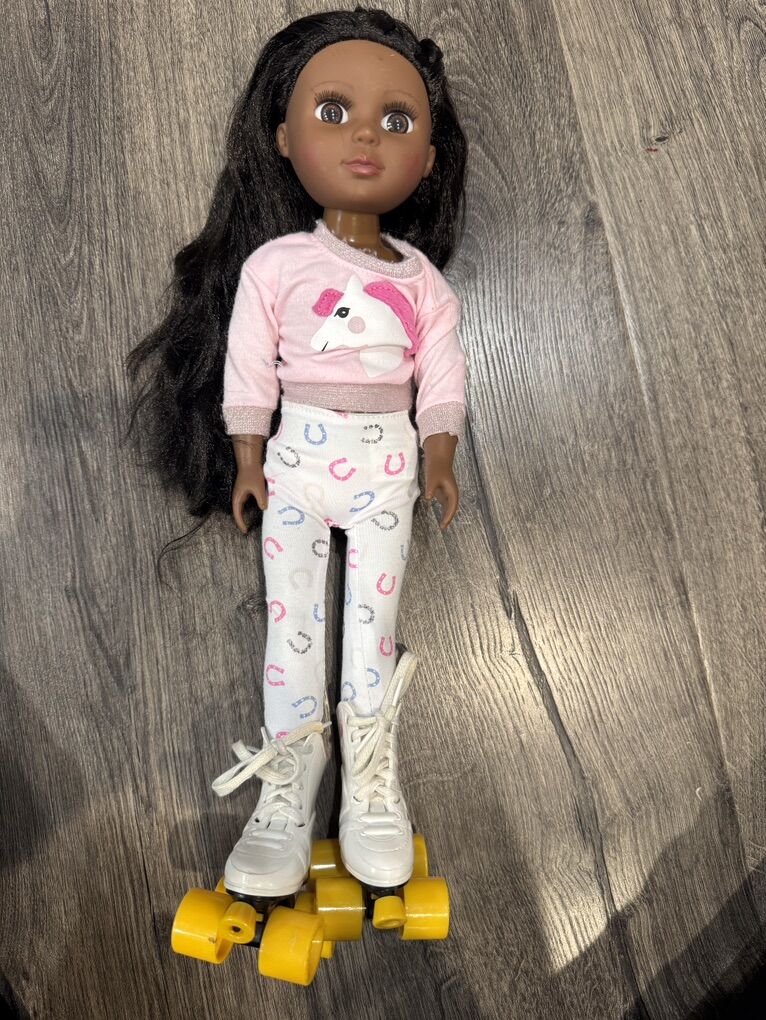 Cute Roller Skating Doll