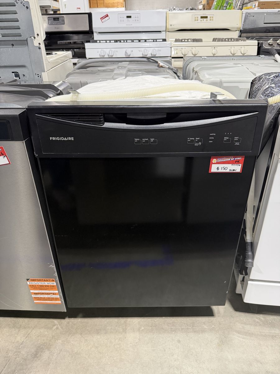 Frigidaire Built-in Dishwasher - Black Finish, Good Condition