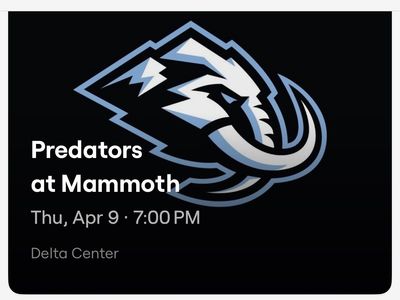Utah Mammoth vs Predators Tickets (2)