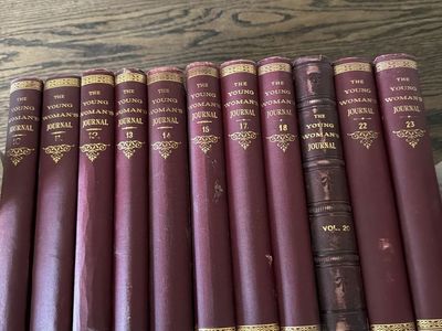 The Young Woman's Journal Antique Hardcover Books Lot of 11 Volumes