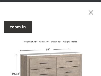 Ashley Furniture Modern 6 Drawer Dresser
