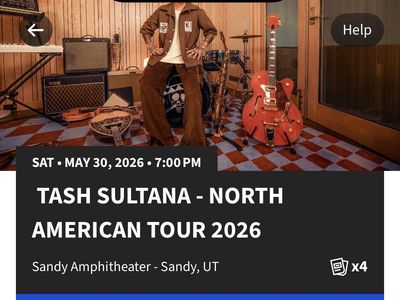 (2) Tash Sultana Tickets - FRONT ROW - 5/30