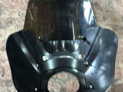 Used Black Motorcycle Fairing Windshield Harley Davidson dyna fxr sportster