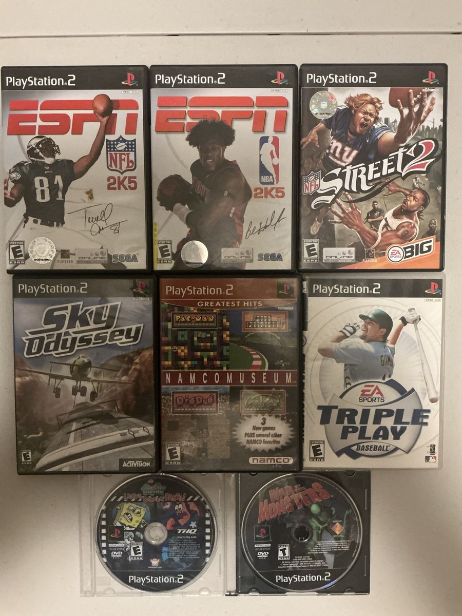Lot of 8 Sony PlayStation 2 Games