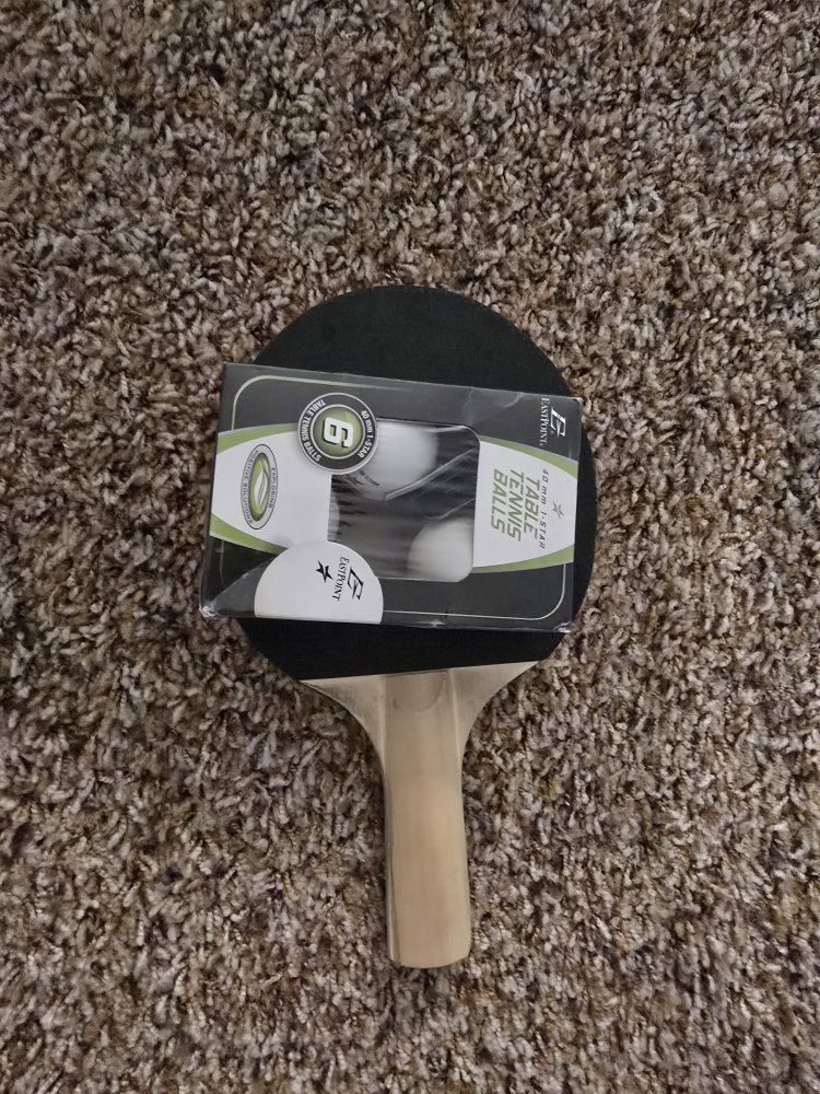 EastPoint 1-Star Table Tennis Paddle & Balls Set - New