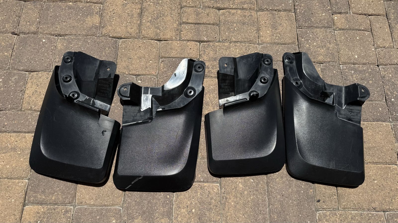 Toyota Tacoma Mud Flaps Splash Guards (Set of 4) Front and Rear OEM cam off 2021 Tacoma