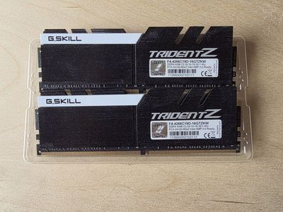 G.SKILL Trident Z 16GB (2 x 8GB) DDR4-4266 CL19 RAM Kit F4-4266C19D-16GTZKW for sale.
