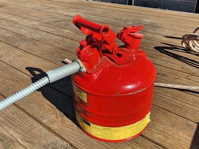 metal gas can Justrite safety can