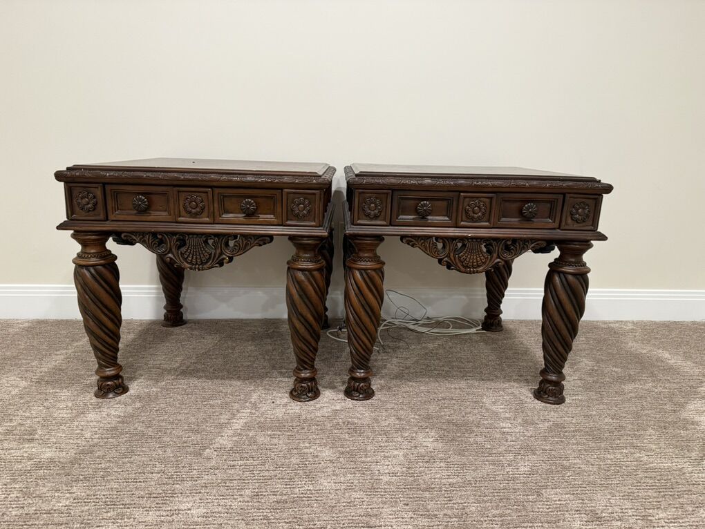 Ornate Wood Tables
