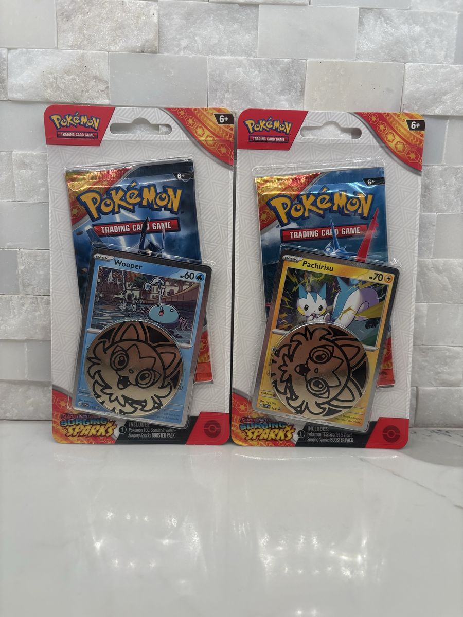 Surging Sparks Wooper and Pachirisu Promo Blister Bundle