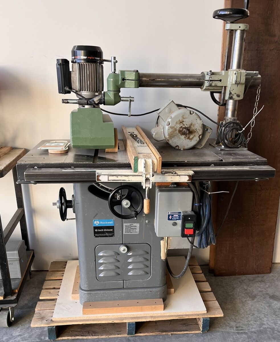Rockwell 10" UniSaw, Table Saw, Stock Feeder