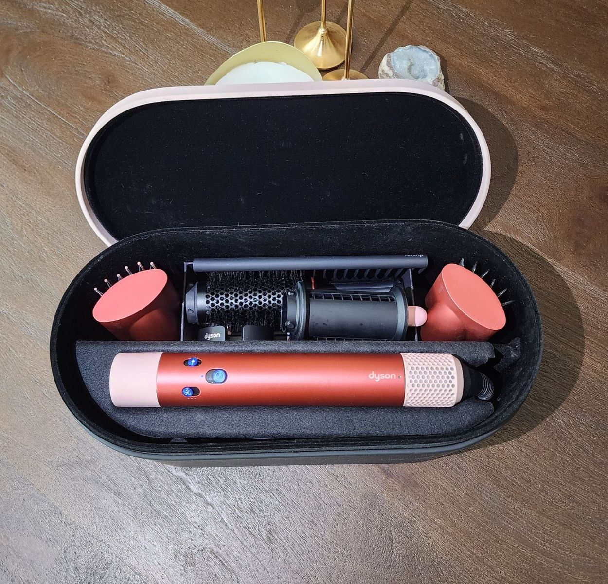 Dyson Airwrap Multi-Styler Complete Long - Strawberry Bronze and Blush Pink with Storage Case