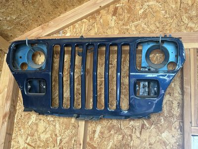Jeep Wrangler YJ Front Grille Assembly Blue OEM