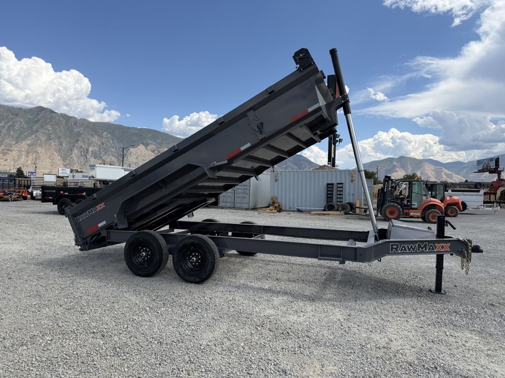 2026 RawMaxx 7x16 GDX Heavy Duty Telescopic Dump Trailer