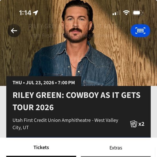 2 Tickets - Riley Green & Justin Moore Concert