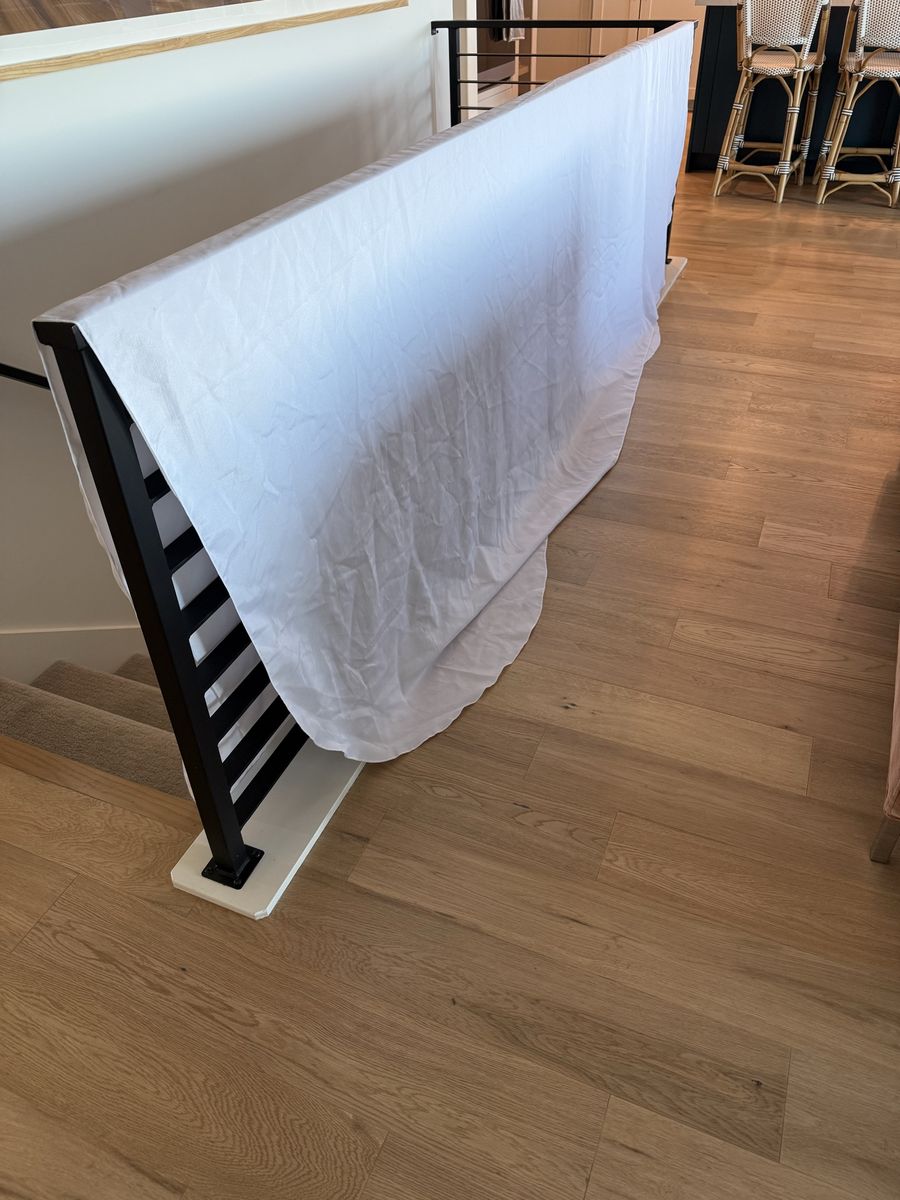10 White rectangular table cloths