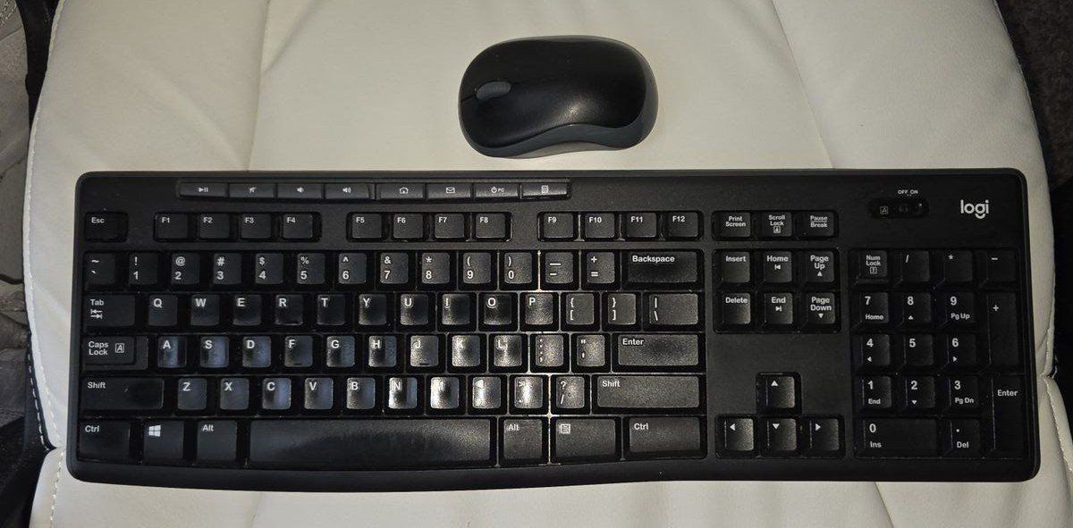 Logitech MK270 Wireless Keyboard and Mouse Combo - Black, Full-size, Spill-Resistant