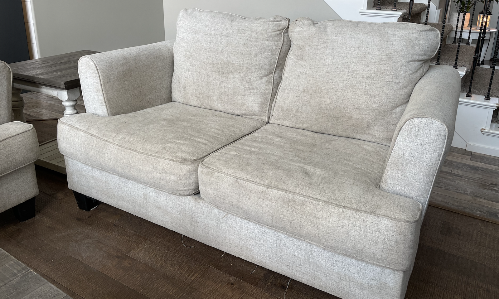 5pc Living Room Set – Couches + Tables – $350 OBO