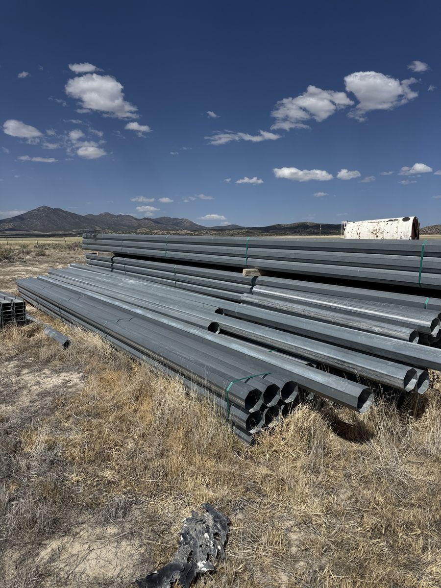 Octagonal utility poles