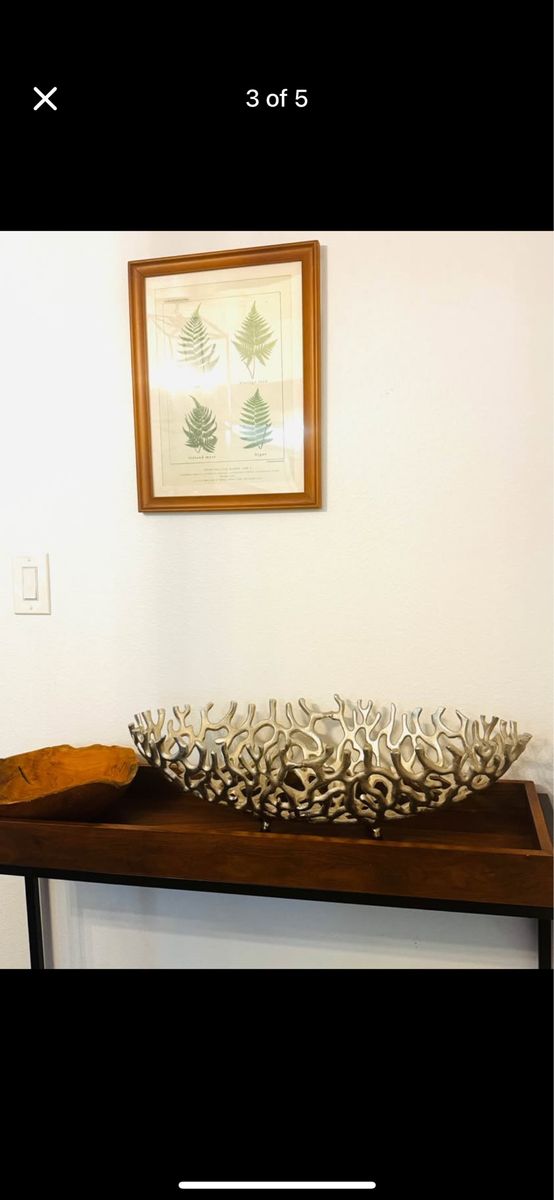 Beautiful Large Silver Decorative Bowl