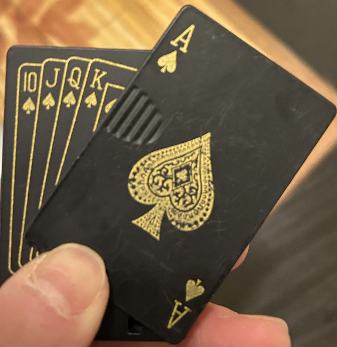 Playing Card Lighter With Dragon Back