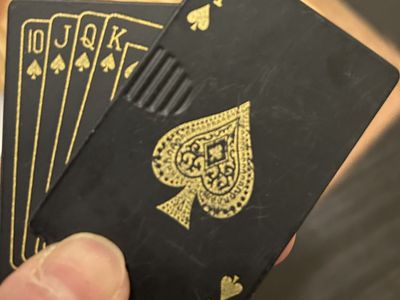 Playing Card Lighter With Dragon Back