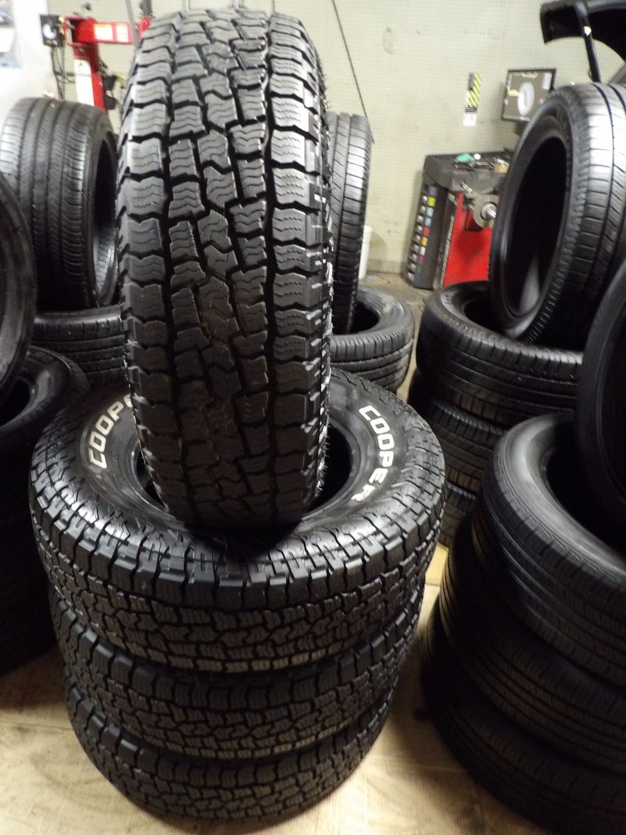 255/75R17 COOPER DISCOVERED ROAD TRAIL SET OF USED TIRES 