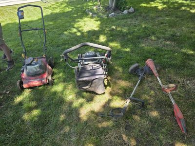 Lawn Care Equipment Bundle - Homelite Electric Mowers & String Trimmers