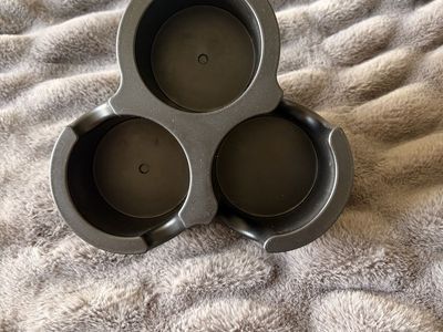 Black Car Cup Holder Expander Organizer Multi-function 3-in-1 Triple Beverage Holder