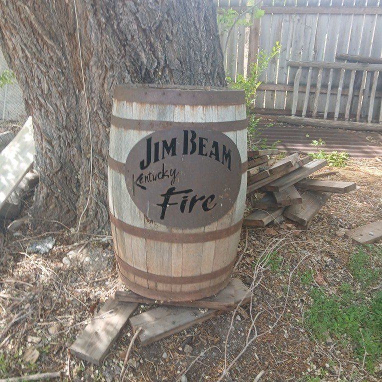 jim beam whiskey barrel