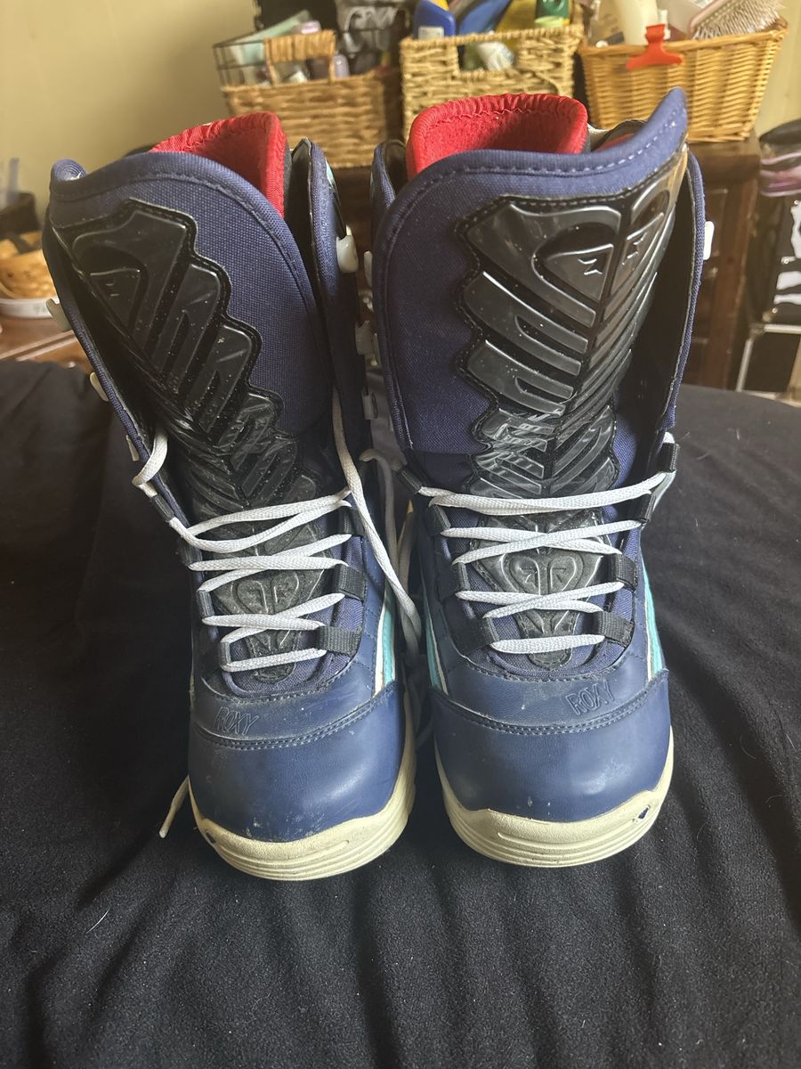Roxy Quiksilver GNU Polara Y2K Snowboard Boots Blue Red