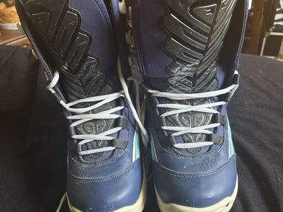 Roxy Quiksilver GNU Polara Y2K Snowboard Boots Blue Red