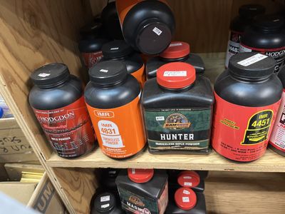 Reloading powders.