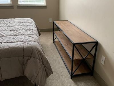 Walker Edison Industrial TV Stand / Media Console – Rustic Oak & Black Metal