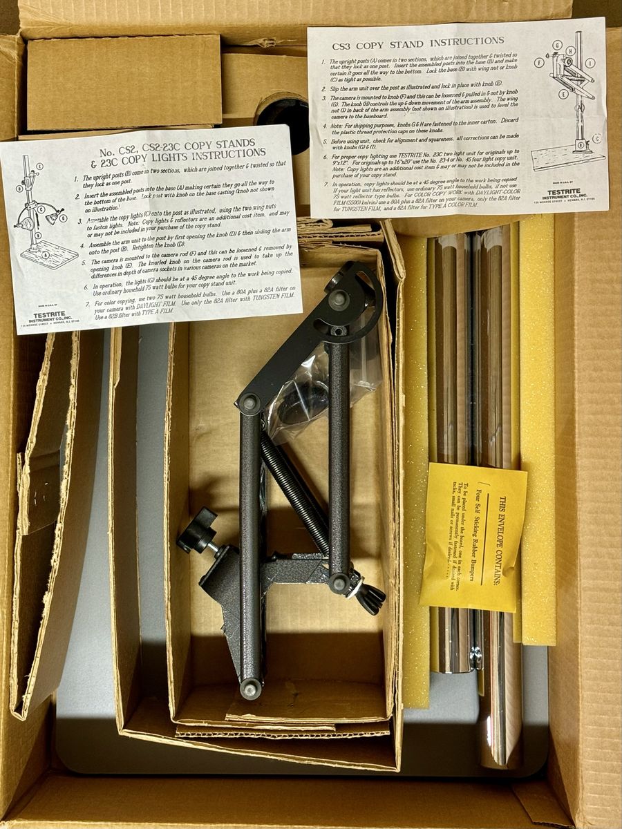New in Box Copy Stand & Light Kit for genealogy - Photo/Video Equipment