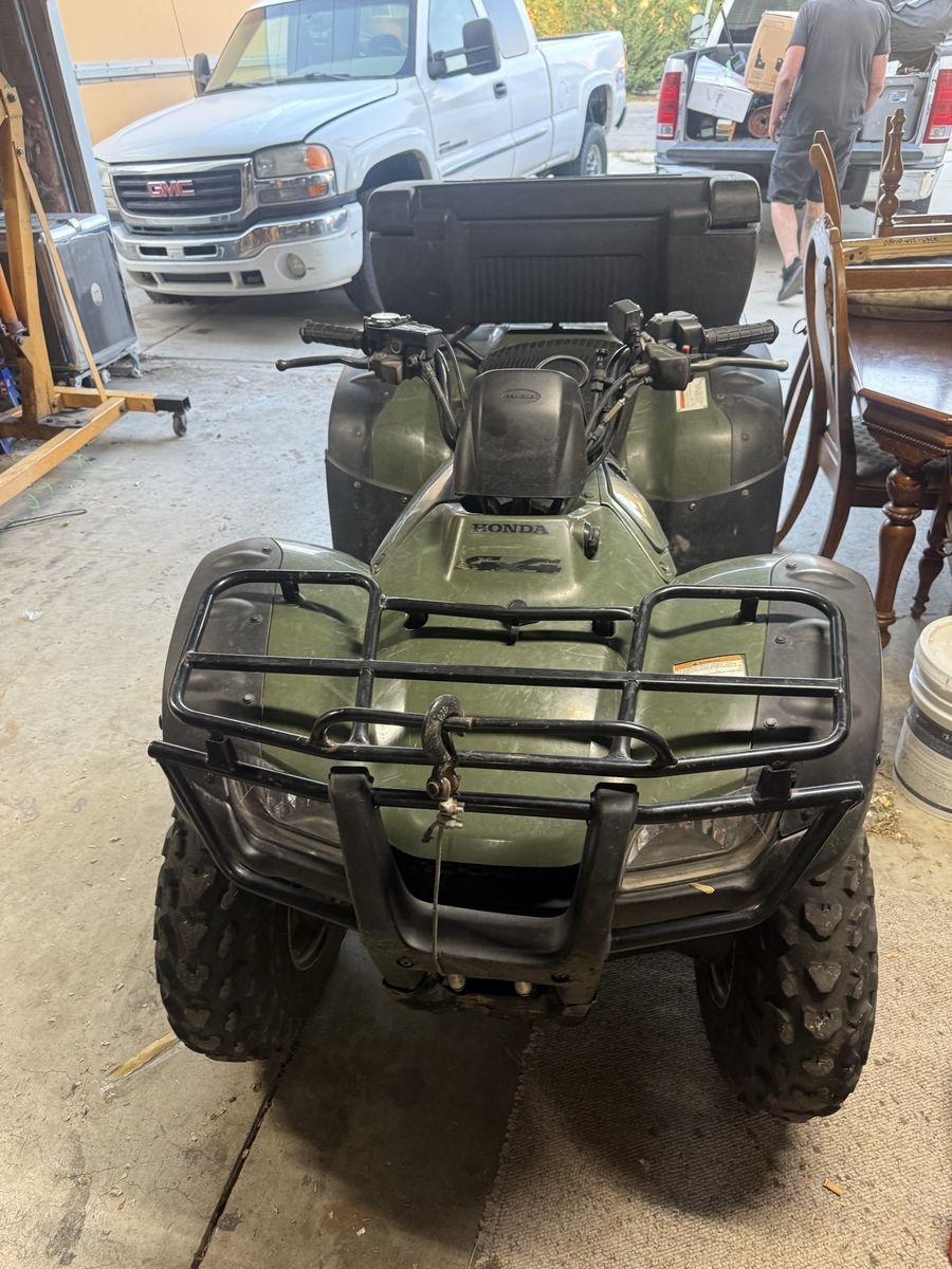 2006 Honda Rancher 350 ES 4x4 ATV with Winch & Snow Plow