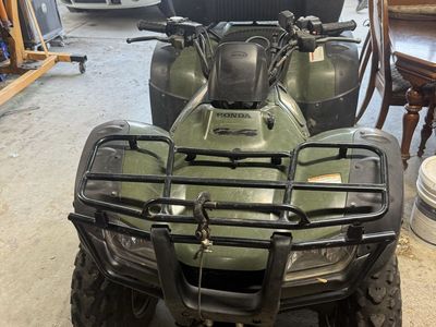 2006 Honda Rancher 350 ES 4x4 ATV with Winch & Snow Plow