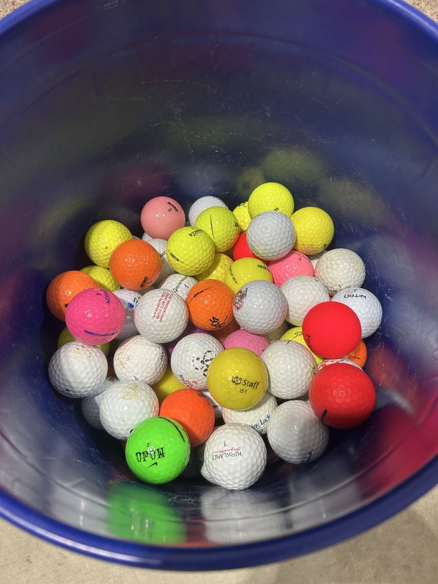 Large Bucket of 150 Mixed Used Golf Balls Various Brands. No range balls, no damaged balls. 