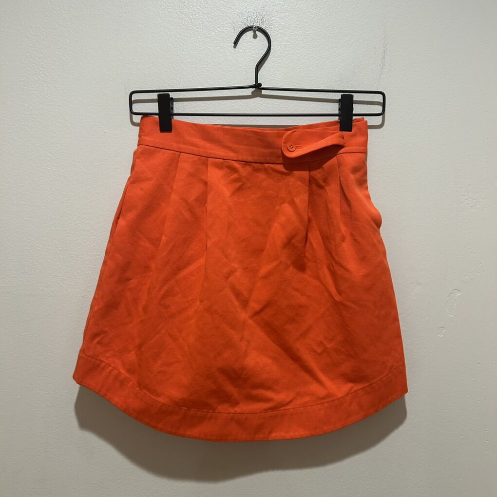 Kate Spade Saturday Bright Orange Mini Skirt 0