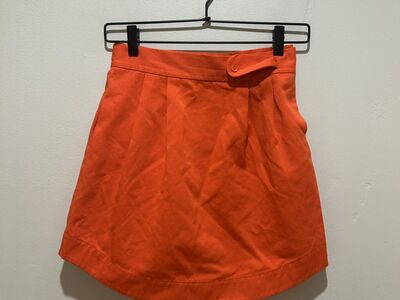 Kate Spade Saturday Bright Orange Mini Skirt 0
