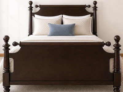 Bernhardt Martha Stewart Queen Bed – Solid Wood