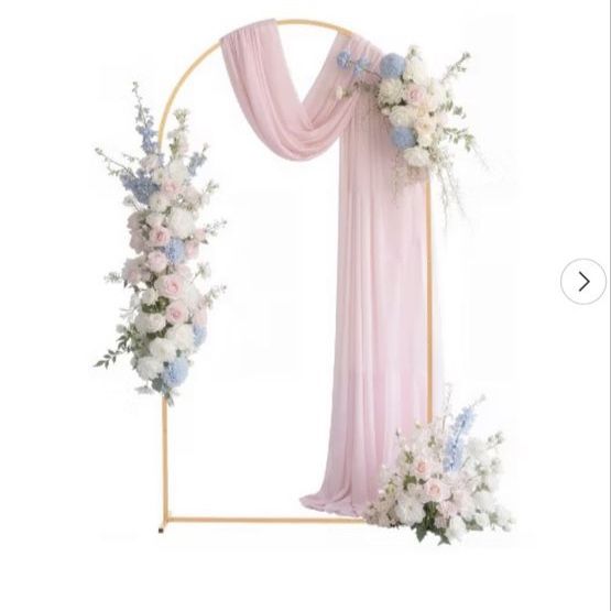 Rent /Wedding Arch Backdrop Stand Set of 2, Gold