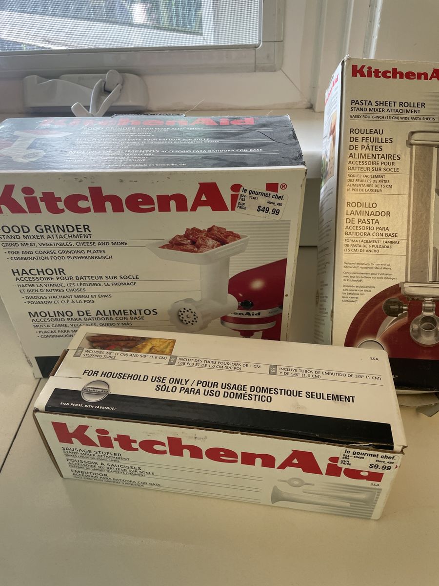KitchenAid - Grinder, pasta roller, and sausage stuffer