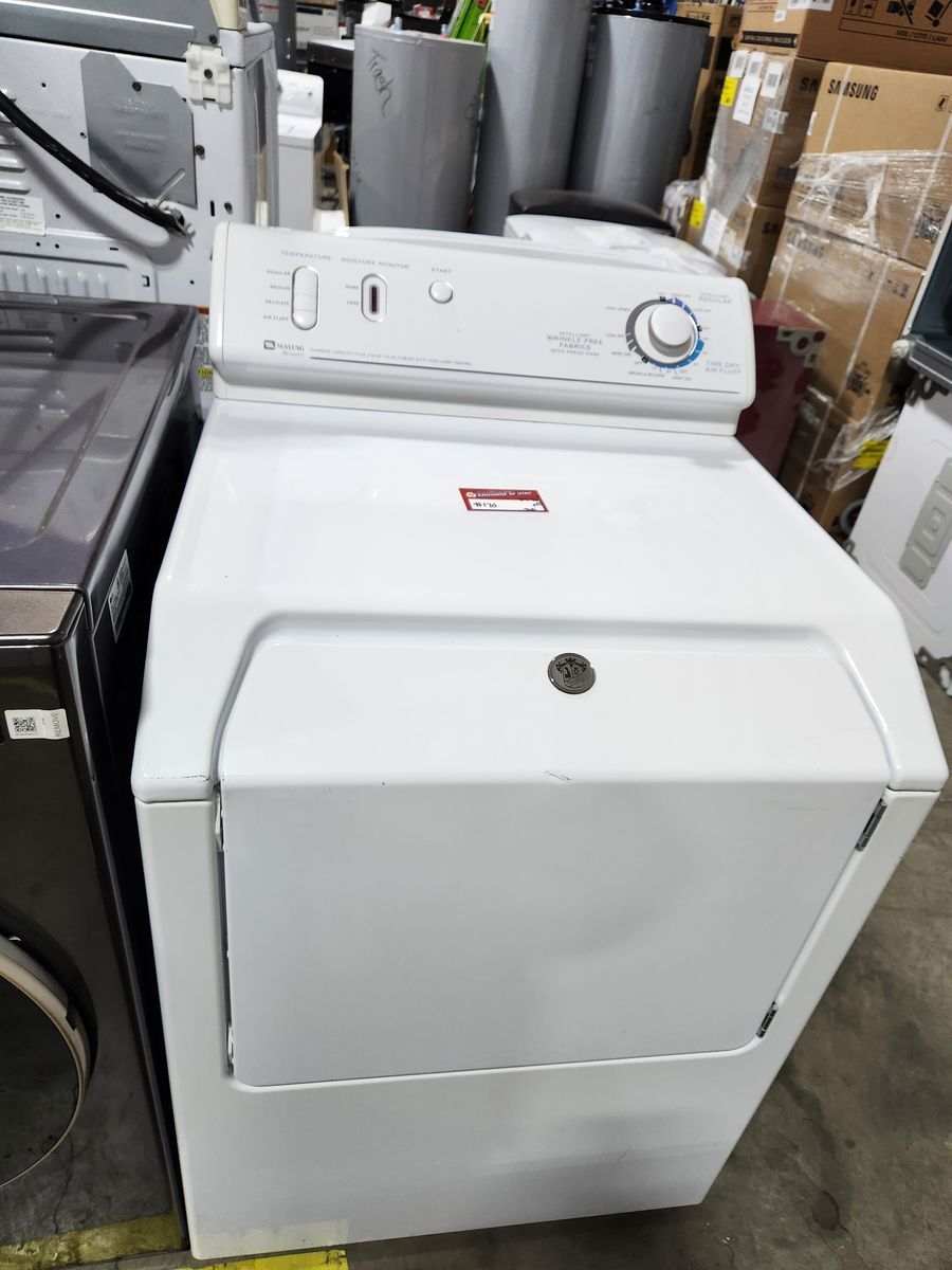 Maytag White Electric Dryer - Used Working Condition