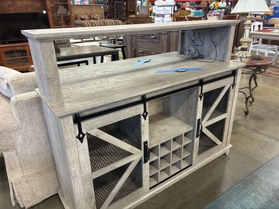 Buffet Table With Wine Storage