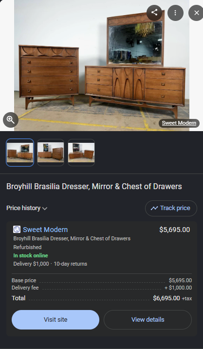 Antique 1970 Three piece furniture set!