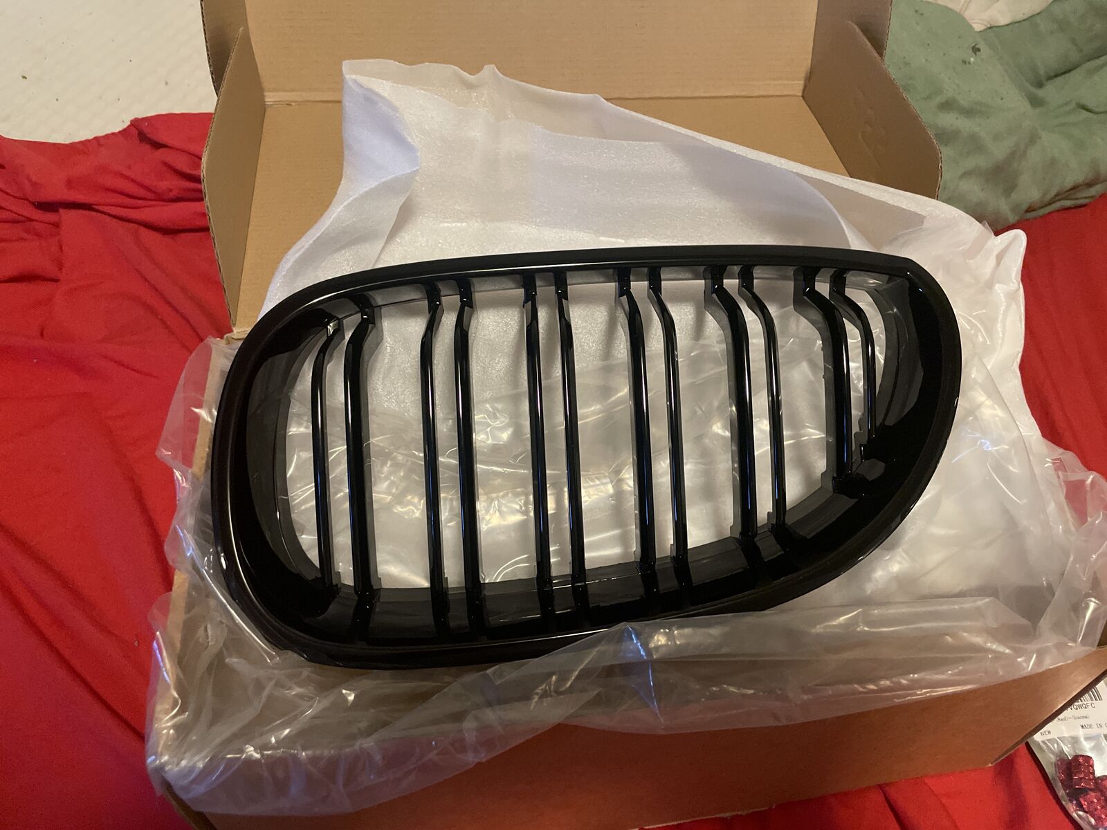 E60 black front grill bmw
