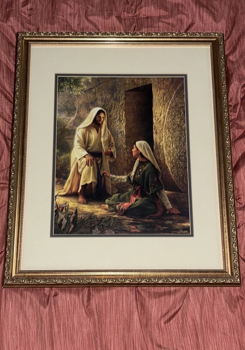 Jesus Christ And Mary At The Tomb Painting