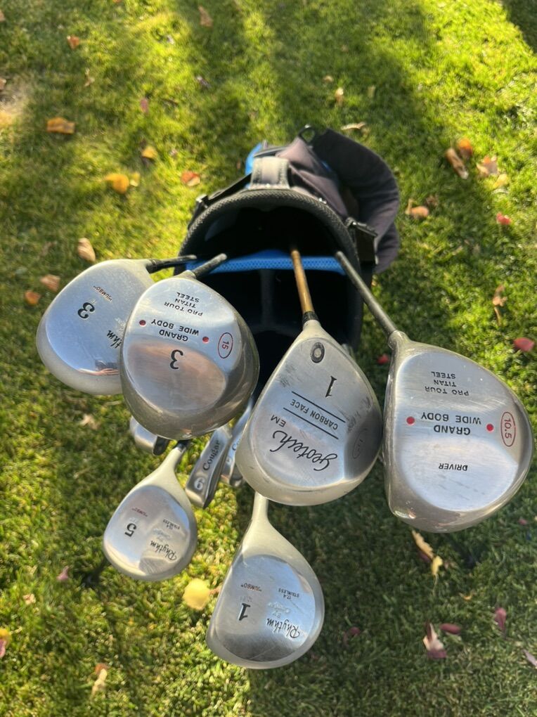 tailor-Made Golf Bag, Seven Clubs, Six Drivers